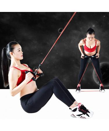 Yoga Elastic Fitness Pull Rope & Resistance Bands for Women - Workout Bands with Handles (Black + Green) - Enhance Your Home Exercise Routine - Buy Online on GoSupps.com