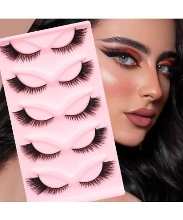 Shop MYP-5 Cat Eye False Eyelashes - Fluffy Dense & Reusable Natural Eyelash Decoration for Women - International Shipping Available - Buy Online on GoSupps.com