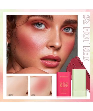Duoffanny Cream Blush - 3-in-1 Multi Stick for Cheeks Lips & Eyes | Moisturizing Rouge for a Flawless Look - International Shipping Available - Buy Online on GoSupps.com