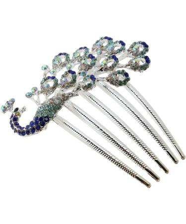 DOITOOL Womens Barrettes for Hair Wedding Hair Pins Rhinestone Bridal Comb Rhinestone Headpiece Crystal Hair Comb Hair Barrette Wedding Hair Comb Hair Clamp Bride Blush Pearl - Buy Online on GoSupps.com