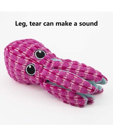 Herbests Plush Dog & Cat Toy - Squeaky Chewing Octopus for Interactive Play | Perfect for Small & Medium Pets - Buy Online on GoSupps.com