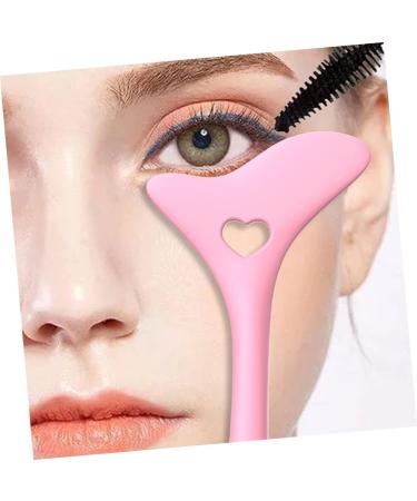 DOITOOL Eyeliner Aid Liquid Eyeliner Eyeshadow Silicone Molds Eyelash Mascara Face Cream Spoon Apply Make up 11.7X5.9CM Pink - Buy Online on GoSupps.com