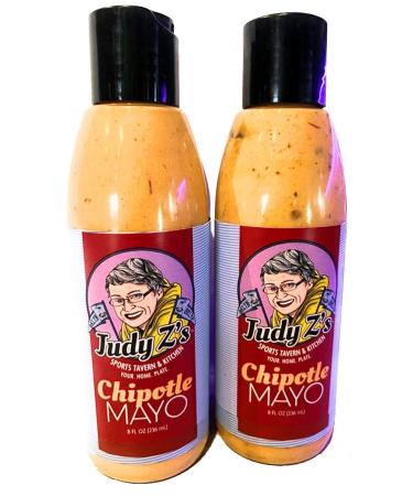 Judy Z's World Famous NYC Secret Sauce - Smokey Chipotle Peppers & Cilantro Mayonnaise Perfection- Dip it,Drizzle It,Pour It In Your Mouth - Organic,Low Carb, Keto & Paleo Friendly Chipotle Mayo, 2 pk