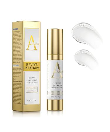 Hydrating Eye Serum for Dark Circles and Puffiness Caffeine Retinol Niacinamide Peptides Anti-Wrinkle Firming Smooths Fine Lines Under Eye Treatment 0.7 fl. oz Chic Platinum