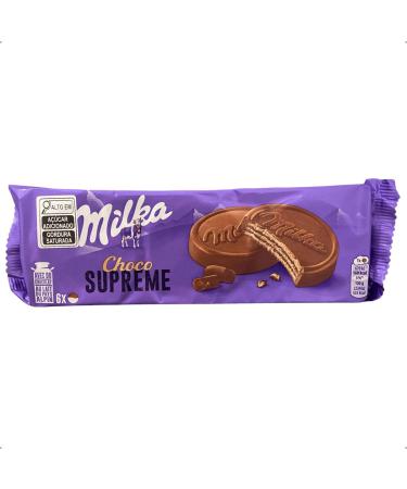 Milka Milka wafer coated in Alpine milk chocolate and filled with chocolate flavor - 180g pack