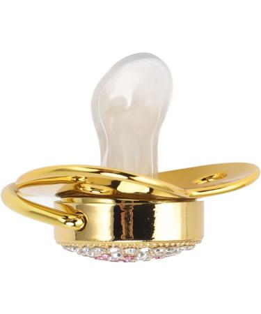 Alomejor Baby Pacifier - Ultra Light Soft Bling Silicone for 6-18 Months Infant (Gold) - Buy Online on GoSupps.com