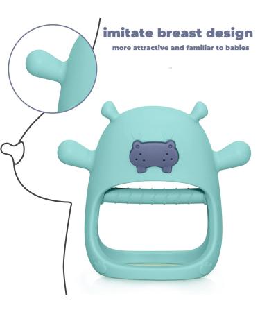 Towwi Hippo Teething Toy for Babies 0-12 Months | Chew Toys for Sucking Needs | Hand Pacifier Baby Toy - Buy Online on GoSupps.com