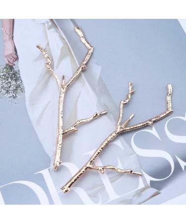 Yheakne Boho Leaf Hair Clip Gold Branch Hair Clip Pen Vintage Leaf Barrette Hair Clip Decorative Hair Clips Metal Hair Accessories for Women and Girls - Buy Online on GoSupps.com