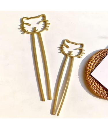 minkissy Cute Cute Hairpin Cat Hair Clips Cat Hair Pin Women Hair Accessories Retro Hairpin Girl Hair Accessories Cute Hair Clips for Women Hair Bun Hair Fork Lazy Wind Miss Alloy - Buy Online on GoSupps.com