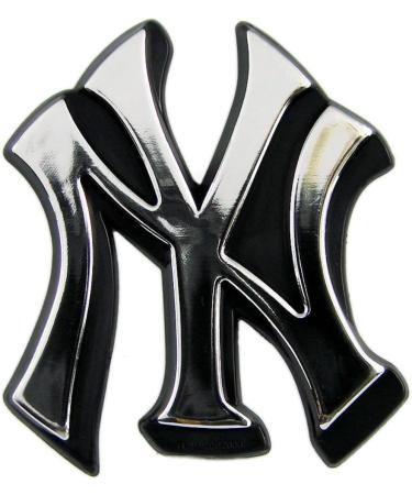 MLB New York Yankees Chrome Automobile Emblem - Team ProMark 4 x 3 - Officially Licensed MLB Car Accessory - Buy Online on GoSupps.com