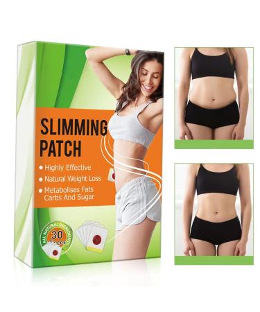 30Pcs Weight Loss Sticker Slim Patch Belly Fat Burner Slimming Tightening Sticker Buckets Waist Detox Slim Sticker Quick Slimming and Shaping