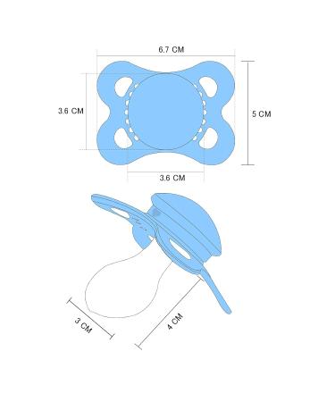 LittleForBig Large Shield Pacifier Generation-3 Adult Size 3 - Pink/Purple/Blue 3-Pack | Perfect for All Ages - Buy Online on GoSupps.com