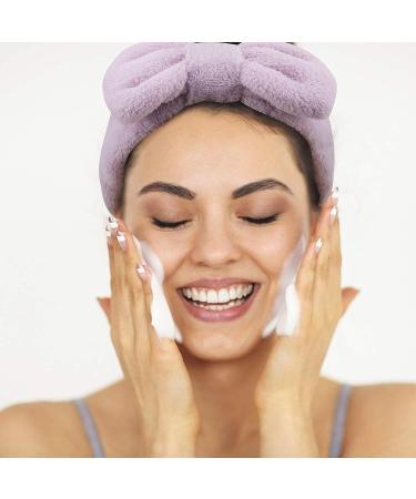 AMCAMI Spa Headband Set - Coral Fleece Makeup and Washing Face Headbands for Women - Non-Slip Elastic Hairlace - 8PCS - Buy Online on GoSupps.com