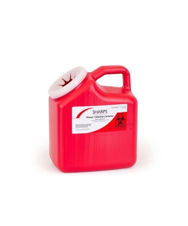 PRO-TEC Mailback Sharps Container 2 Gallon Red with Snap On Lid | Safe Sharps Disposal By Mail - Buy Online on GoSupps.com
