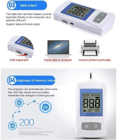 Cholesterol Surveillance Home Test Kit - Blood Fat Analyzer with 25 Test Strips & Lancets - Buy Online on GoSupps.com