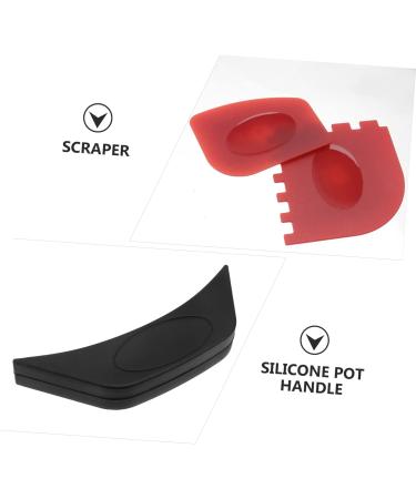 Yardwe 2pcs Pot and Pan Cleaning Set - Anti-Scald Scraper Tools with Silicone Handle Protectors - Buy Online on GoSupps.com