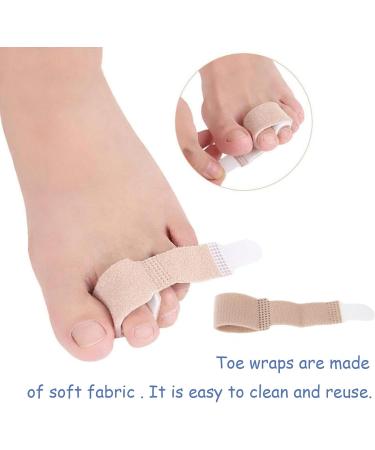 6Pcs Toe Straightener Splints & Cushioned Bandages - Correct Hammer Toes, Crooked Toes & Overlapping Toes - Buy Online on GoSupps.com