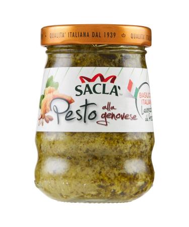 Sacla 6 x Sacl Pesto alla Genovese with basil 90 g from Italy sauce pasta sauce cooking sauces