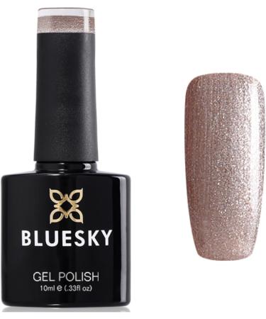 Bluesky Nail Gel Polish Sand Bronze Shimmer Sparkle VIP Mocca Golden Sands A08 UV LED Soak Off 10ml - Buy Online on GoSupps.com