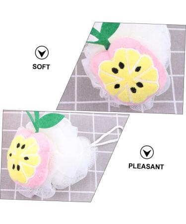 Beavorty 8pcs Fruit Shape Bath Flower Shower Balls - Bubble Maker Poufs & Scrubber for Relaxing Bath - 1 Count - Buy Online on GoSupps.com