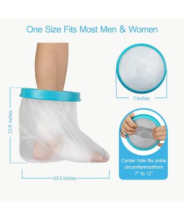 UpGoing Waterproof Foot Cast Cover - Adult Reusable Ankle Wound Protector for Shower & Bath - Watertight Cast Bag for Surgery, Burns - 100% Waterproof 2022 Upgrade - Buy Online on GoSupps.com