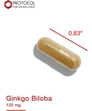Ginkgo Biloba with Eleuthero Herbal Supplements - 100 Veg Caps - Circulation & Brain Support - Buy Online on GoSupps.com