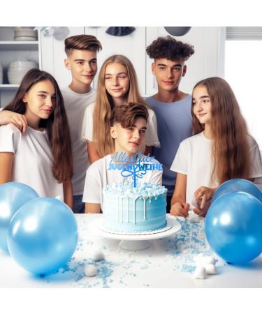 Shop Youth Consecration Cake Topper - Blue Acrylic Decoration for Boys & Girls Birthday Cakes - Buy Online on GoSupps.com