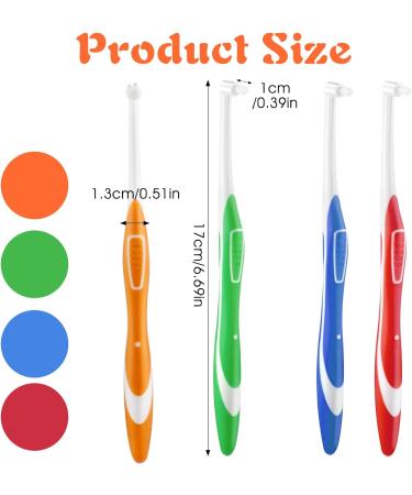 Buy Ouligay 4-Piece Soft Tuft Toothbrush Set for Braces - Effective Cleaning for Tooth Gaps - International Shipping Available - Buy Online on GoSupps.com