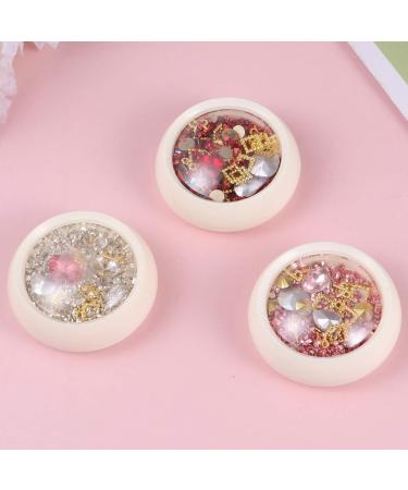 LALAFINA 4 Boxes Gems for Nails Nail Art Crystals Nail Diamonds Bead Nail Stickers Face Rhinestones Pink Gems Mini Beads Nail Rhinestones for Acrylic Nails Face Gem Alloy - Buy Online on GoSupps.com