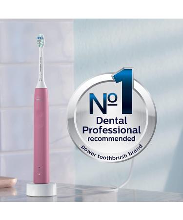 Philips Sonicare 4100 Power Toothbrush - Rechargeable Electric Toothbrush with Pressure Sensor - Deep Pink HX3681/26 - Buy Online on GoSupps.com