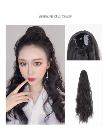 Buy Dark Brown Bubble Wig Ponytail - Short Strappy Lantern Twist - Double Ponytail Hair Piece 38cm - International Shipping Available - Buy Online on GoSupps.com