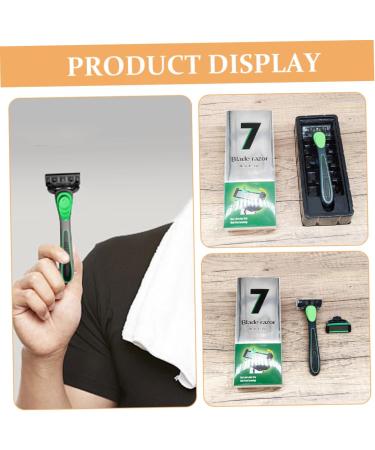 Beaupretty Metal Razor Set - 7 Blades Manual Shaving Apparatus for Men | Rust-Free Steel Razor - Buy Online on GoSupps.com