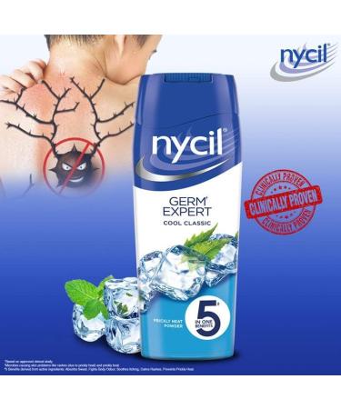 Nycil Cool Classic Talcum Powder 50g - Pack of 3 | Soothing and Refreshing Formula - Buy Online on GoSupps.com