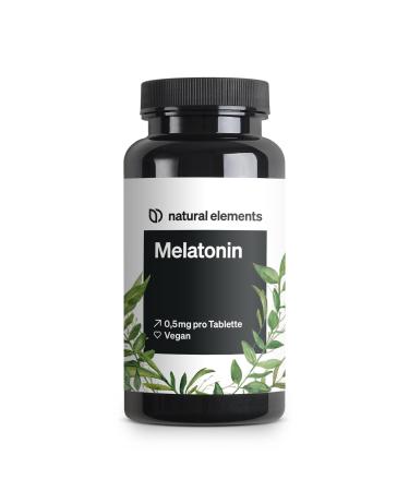 Melatonin - 365 tablets - 0.5 mg melatonin per tablet - high -dose - without undesirable additives - laboratory testing - Alternative to melatonin sleep spray - 100% vegan - Buy Online on GoSupps.com