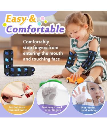Kids Thumb Sucking & Nail Biting Treatment - Finger Guard Gloves for Nail Biter Prevention | Child Deterrent for Nose Picking & Chewing Nails - Pediatric Elbow Brace (2 PCS) - Buy Online on GoSupps.com