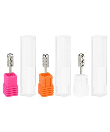 VOCOSTE 1 Set Nail Drill Bits for Nail Polishing Peeling Silver Tone