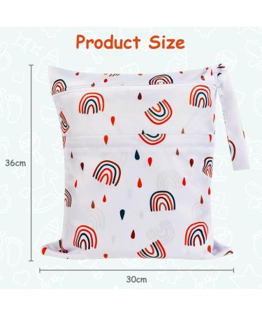 Vicloon Wet Bag - Waterproof Reusable Cloth Diaper Bag for Babies - Rainbow Design - 1PCS - Buy Online on GoSupps.com