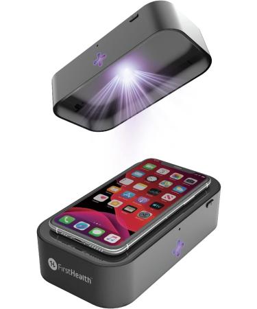 FirstHealth 3-in-1 UV Sanitizer Wand 10W High Speed Wireless Charger - Cleans and Sanitizes in Only 3 Minutes - Works as UV-C Sanitizing Wand - Buy Online on GoSupps.com