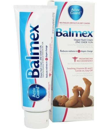 Balmex Diaper Rash Cream with Aloe & Vitamin E  4 oz - Buy Online on GoSupps.com