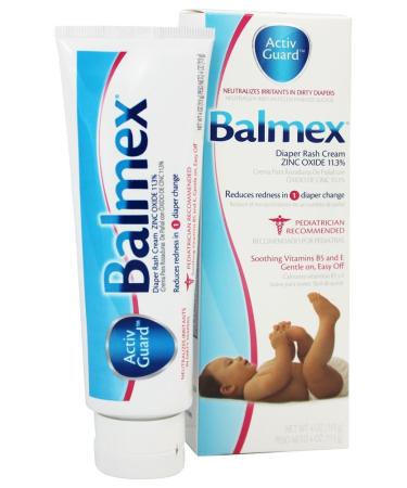 Balmex Diaper Rash Cream with Aloe & Vitamin E  4 oz