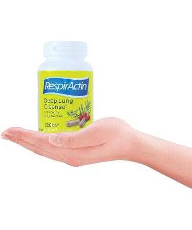 RespirActin Deep Lung Cleanse Veggie Caps - Herbal Respiratory System Support (120ct) - Buy Online on GoSupps.com