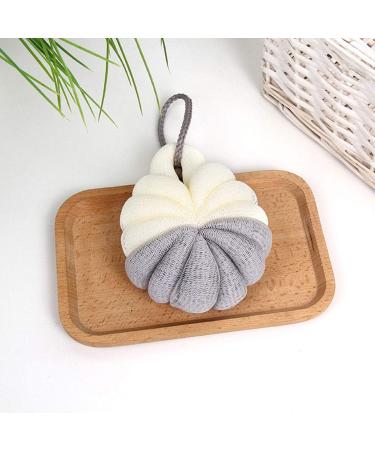 Healifty Soft Mesh Pouf Set - 4pcs Double Color Bath & Shower Balls | Soft Sponge Shower Pouf for Spa Experience - Buy Online on GoSupps.com