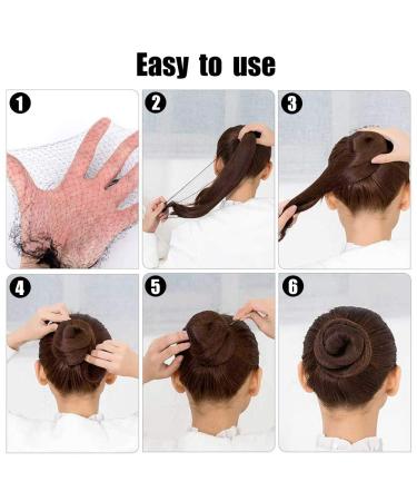 Pack of 100 Invisible Elastic Hair Nets - 20 for Wig & Hair Fixation - Black - Ideal for Ladies' Knot Making - Buy Online on GoSupps.com