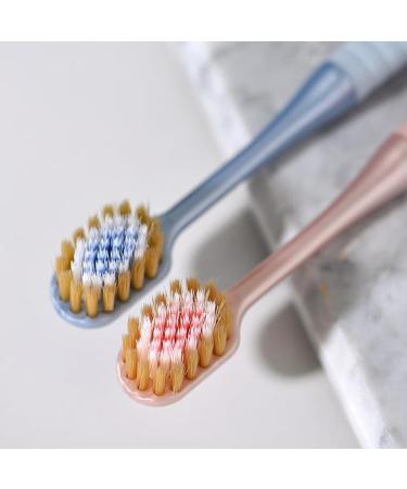 2 Pack Soft Toothbrush - Deep Cleaning Portable Travel Brush for Adults | Gentle Care for Men & Women - Buy Online on GoSupps.com