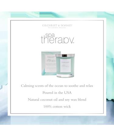 Buy Gilchrist & Soames Spa Therapy Luxury Candle 8oz - Calming Ocean Scents | USA Poured Coconut Oil & Soy Wax Blend - Buy Online on GoSupps.com