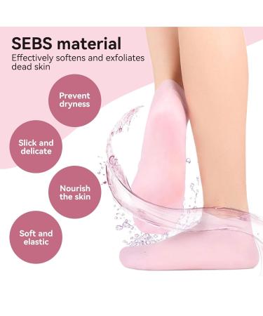 Buy 2 Pairs of Comfort Moisturizing Spa Gel Socks Reusable Peeling Foot Care for Soft Skin | Men & Women | Size S (33-35) - Buy Online on GoSupps.com