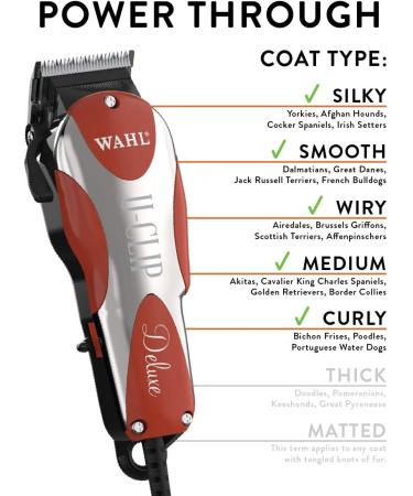 Wahl Deluxe U-Clip Pet Grooming Kit (9484-300) Red/Chrome - Buy Online on GoSupps.com