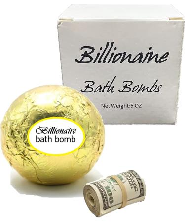 Billionaire Bath Bomb - Real Cash Surprise Up to $100 | Luxury Gold Lavender Scent | Perfect Gift for Women - Buy Online on GoSupps.com