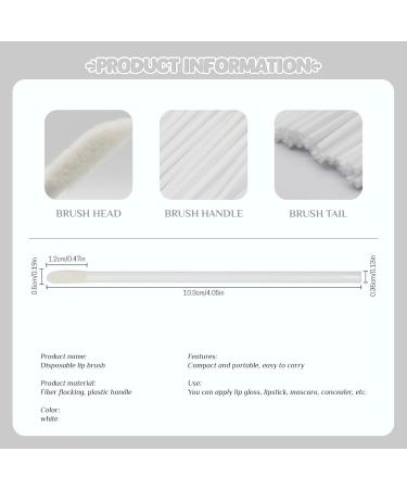 Paitok Disposable Lip Brush - 200 Piece Lip Applicator Set for Lipstick Lip Gloss & Concealer - Best Makeup Tools (White) - International Shipping Available - Buy Online on GoSupps.com