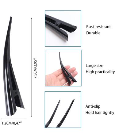 Ryaupy Metal Hair Clips Duckbill Hair Clips Hair Accessories Large Alligator Hair Clips for Thick Hair Thin Hair Non-Slip Crocodile Hair Pin for Women Girls Hairstyle (3 Pieces) - Buy Online on GoSupps.com